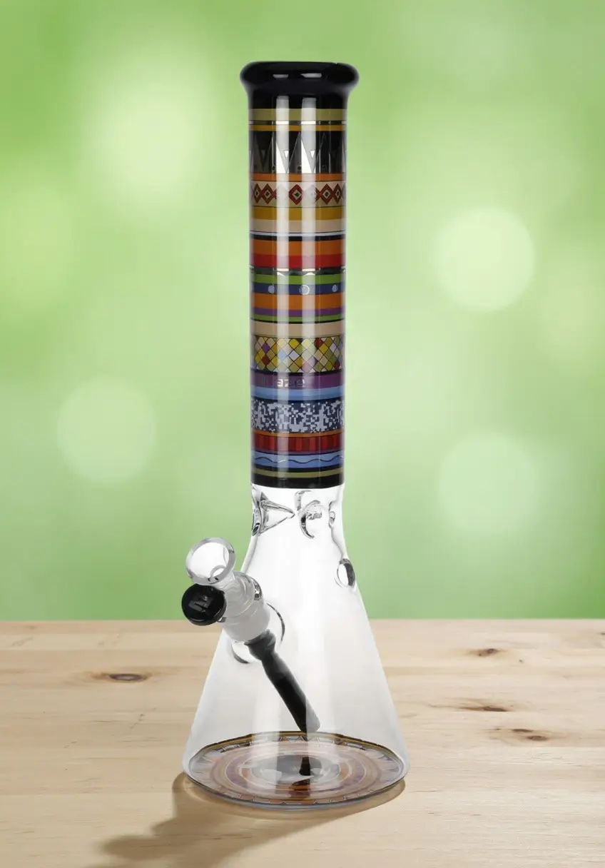Bong in vetro BLAZE Totem Flash Ice: il vetro viaggia con imballo rinforzato